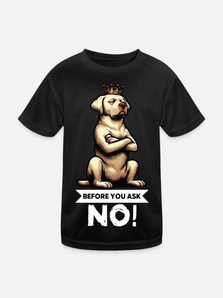 Before You Ask Labrador Labrador Labrador Owner Labrador - Kids Functional T-Shirt - black - Front