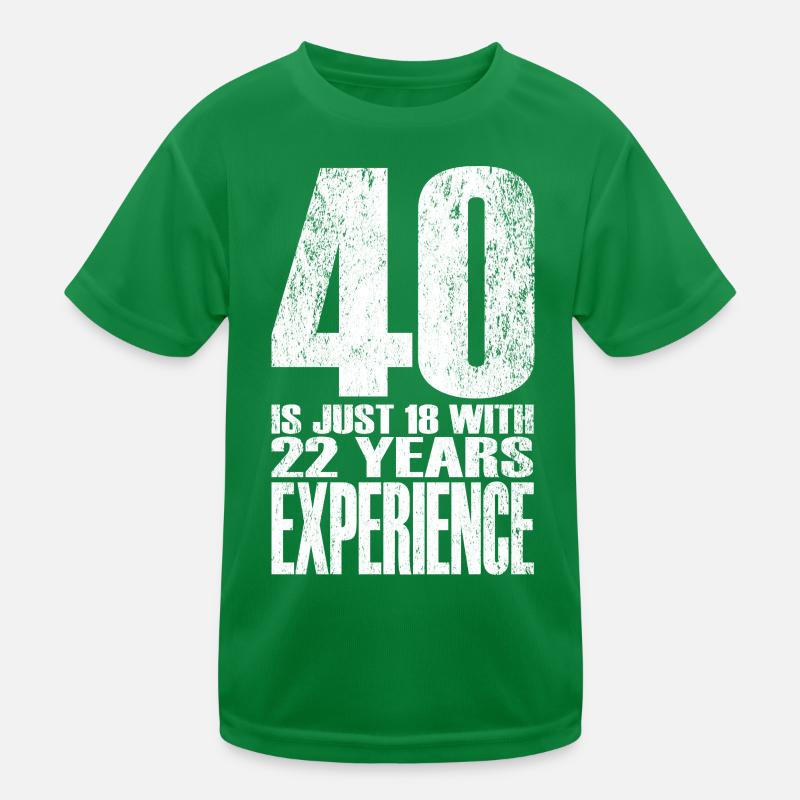 Forty Years Experience Kids Functional T-Shirt