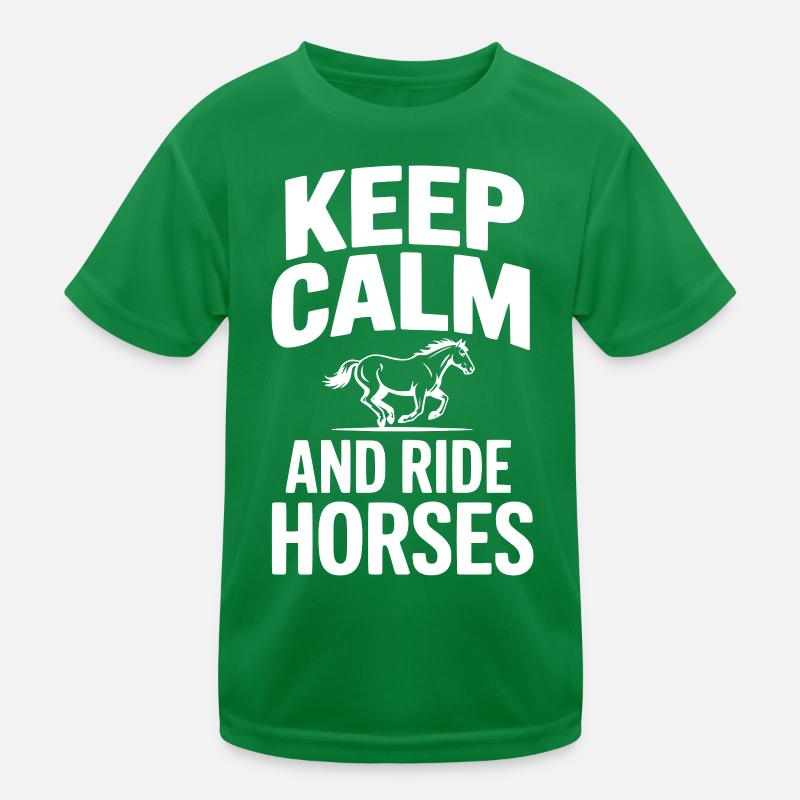 Restez calme et montez à cheval T-shirt sport Enfant