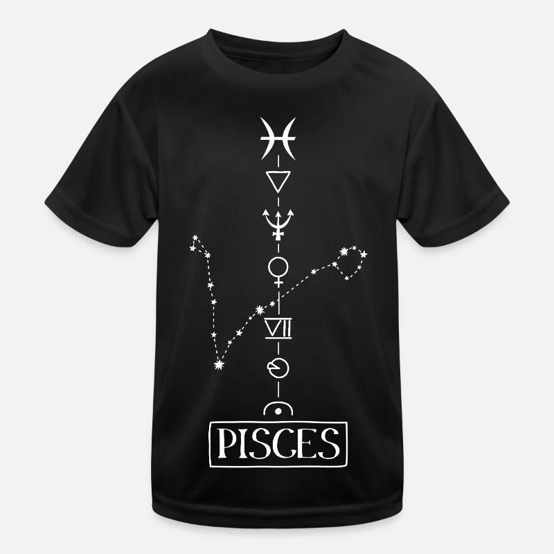 Pisces - Pisces Zodiac - white Kids Functional T-Shirt