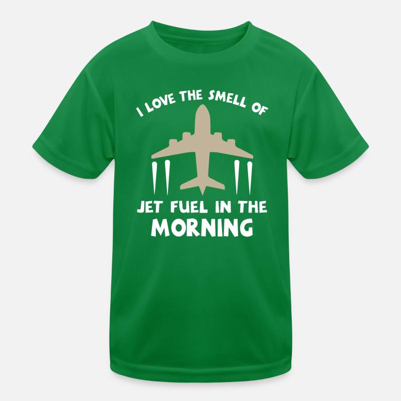 J’adore l’odeur du carburéacteur le matin T-shirt sport Enfant