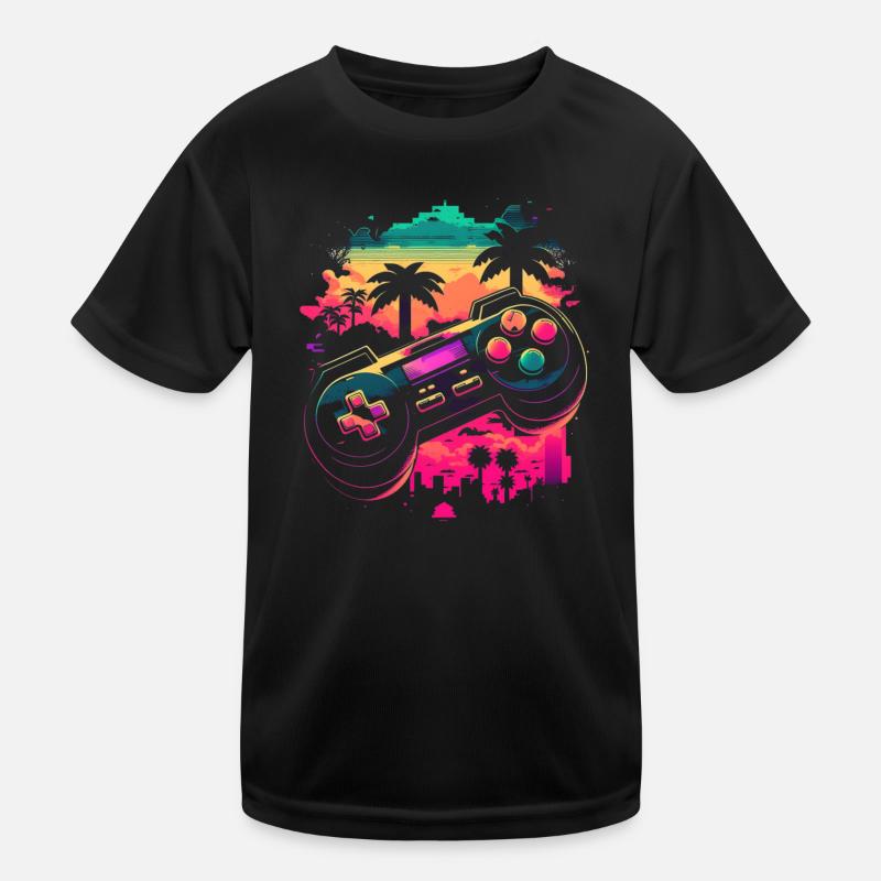 Console rétro T-shirt sport Enfant