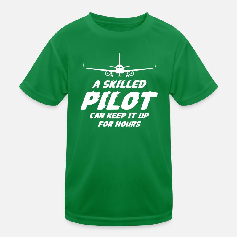 A Skilled Pilot Kinder Funktions-T-Shirt