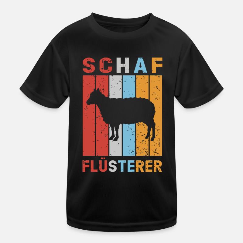 Schaf Flüsterer Schafe Schafbock Lamm Schäfer Kinder Funktions-T-Shirt