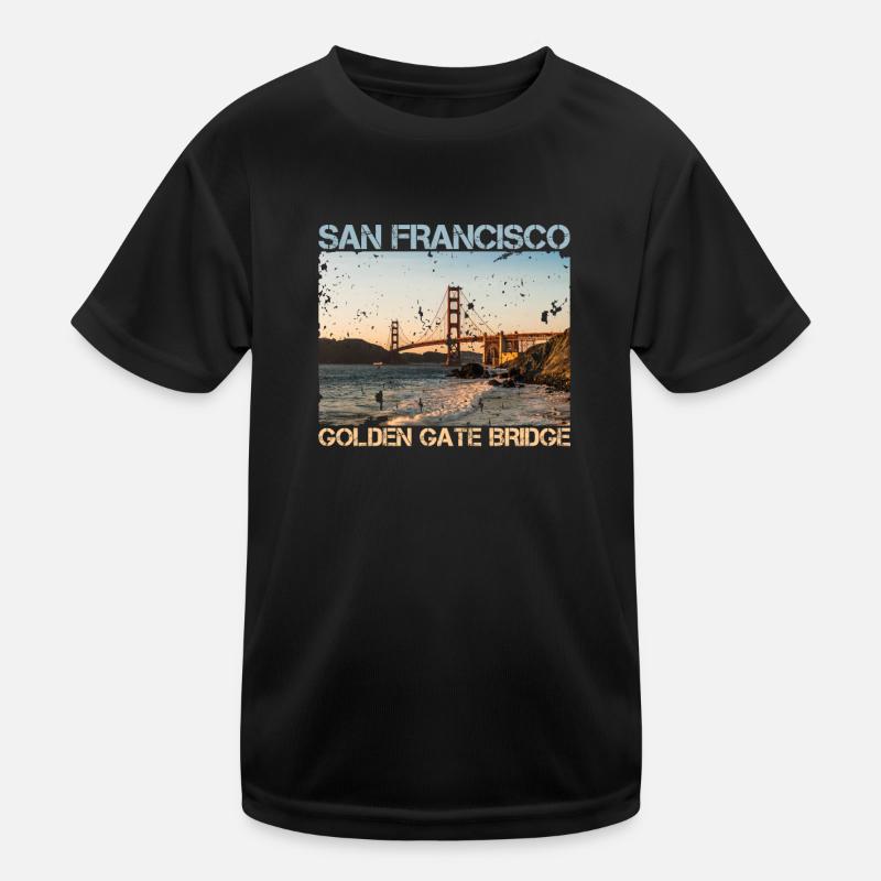San Francisco - Kids Functional T-Shirt - black