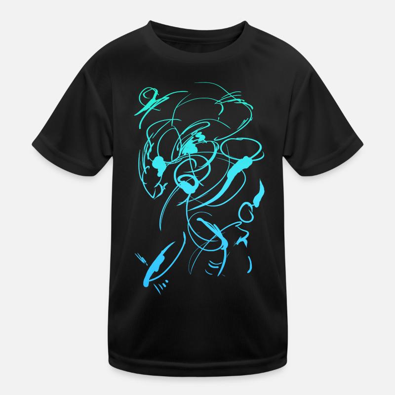 Abstakt Design Kinder Funktions-T-Shirt
