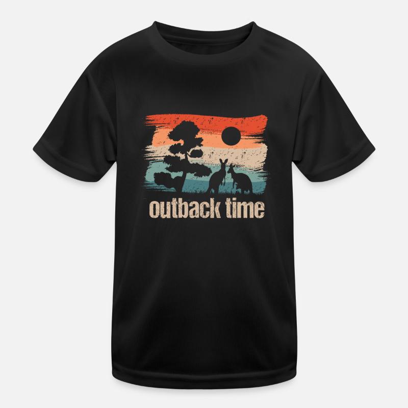 Outback Time Retro Style Kids Functional T-Shirt