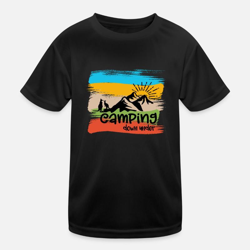 Camping down under Kids Functional T-Shirt