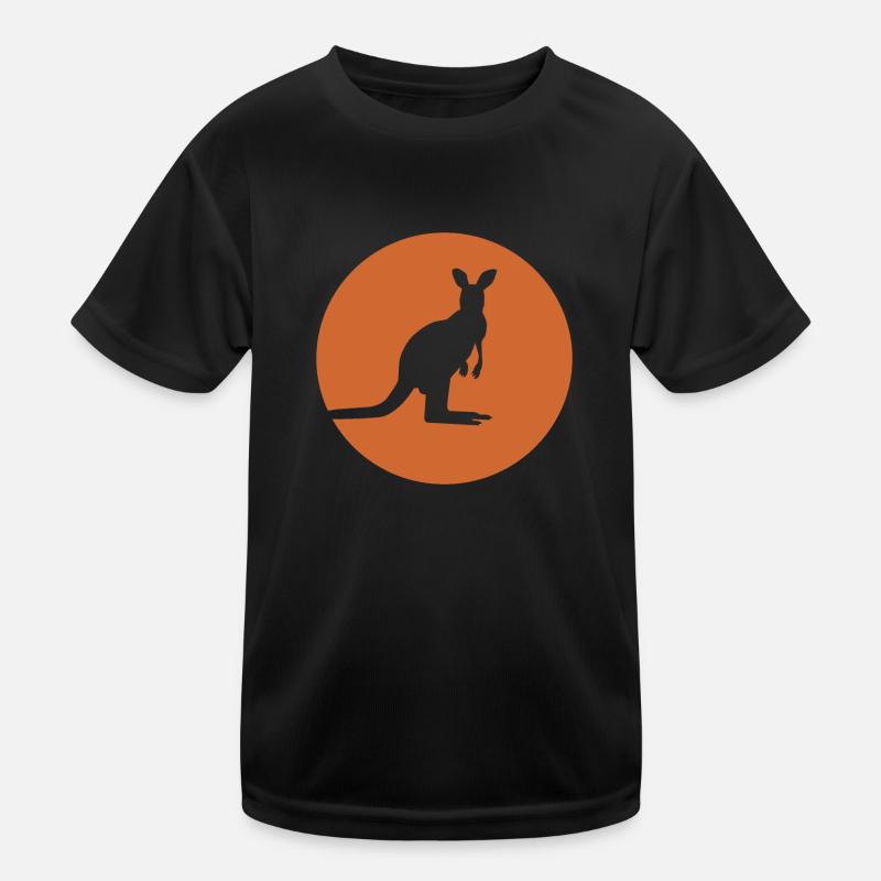 Kangaroo - Australia Kinder Funktions-T-Shirt