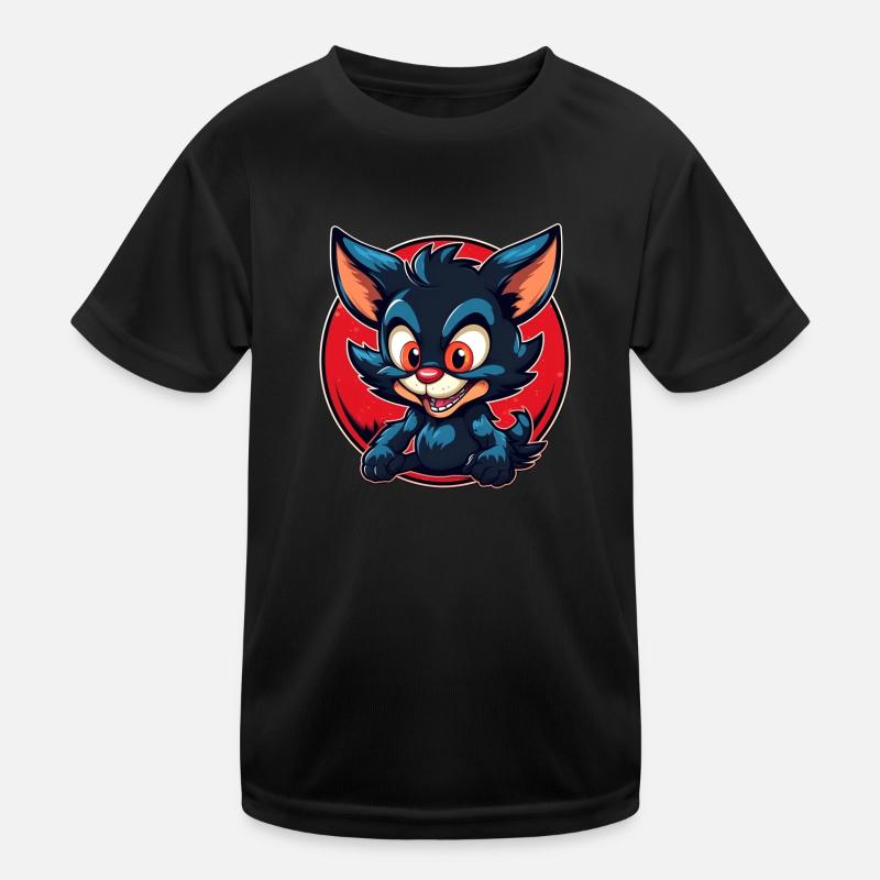 Diable de Tasmanie super mignon - T-shirt sport Enfant - noir