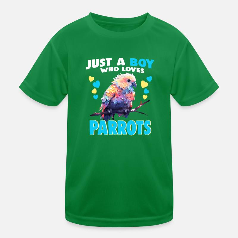 Juste un garçon qui aime les perroquets T-shirt sport Enfant