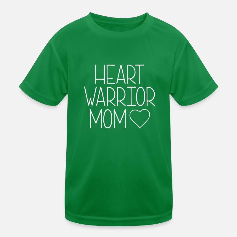 HEART WARRIOR MOM Kinder Funktions-T-Shirt
