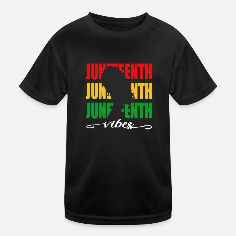 Juneteeth vibes Kinder Funktions-T-Shirt