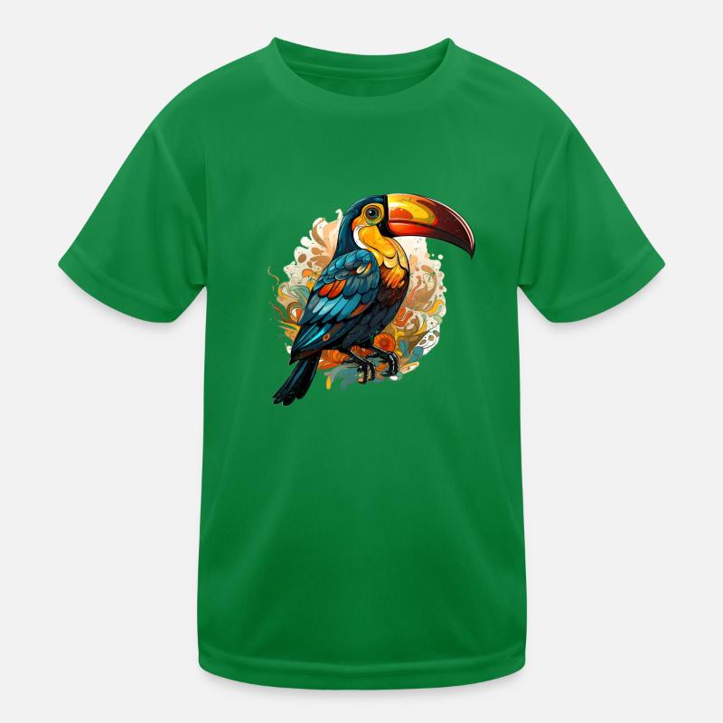 Toucan retro style Kinder Funktions-T-Shirt