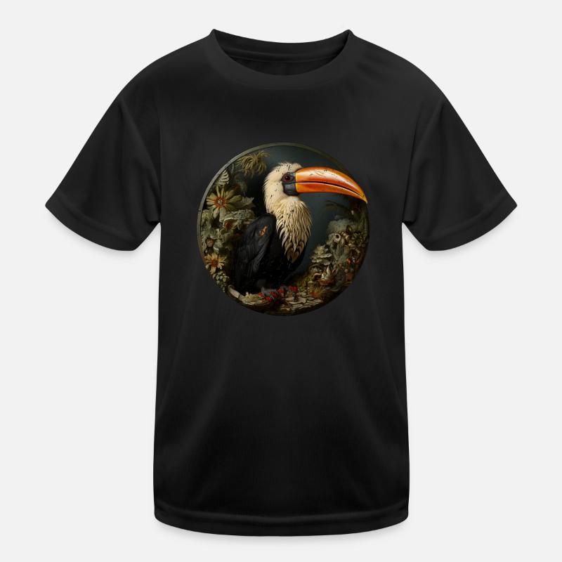 Utopian bird retro style Kinder Funktions-T-Shirt