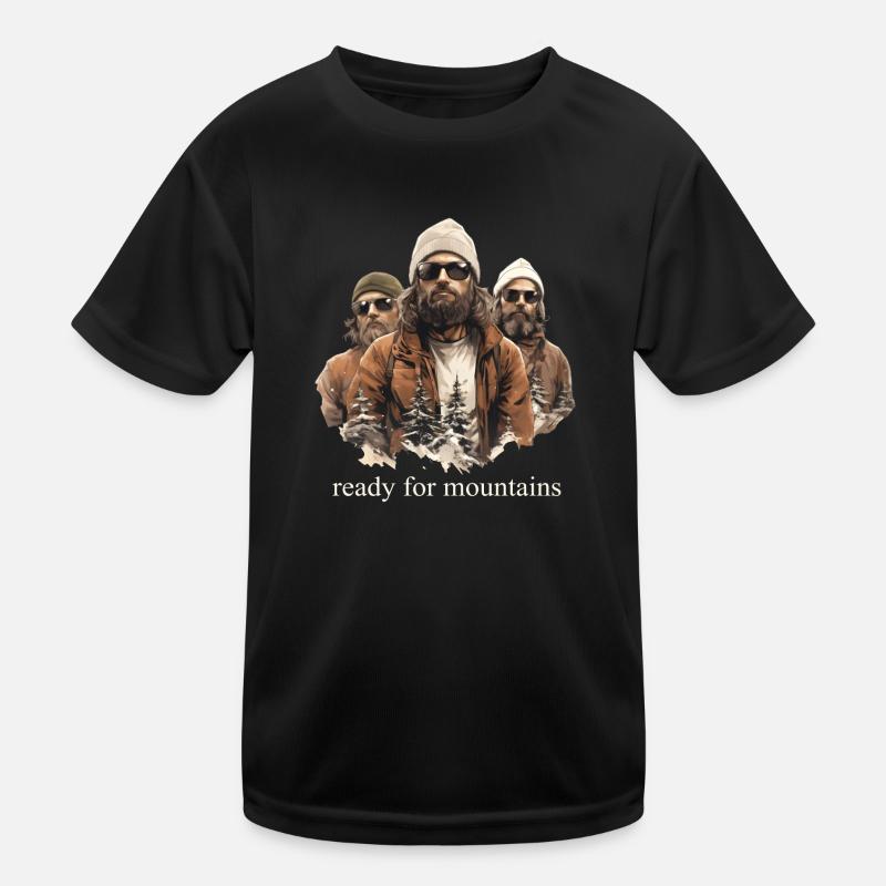 ready for mountains Kinder Funktions-T-Shirt