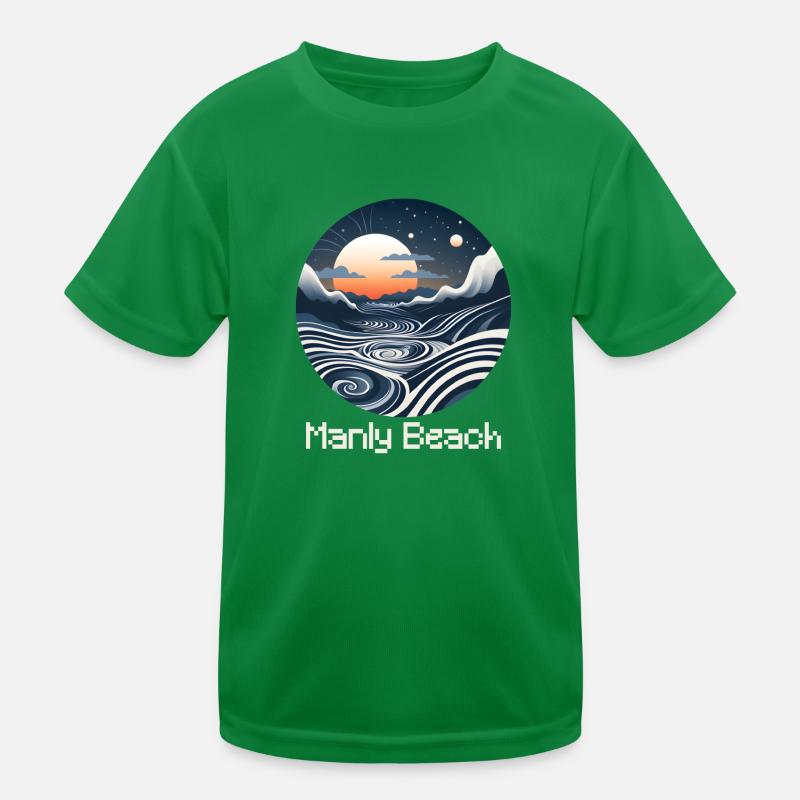 Manly Beach Kinder Funktions-T-Shirt