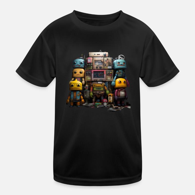 robots Kinder Funktions-T-Shirt