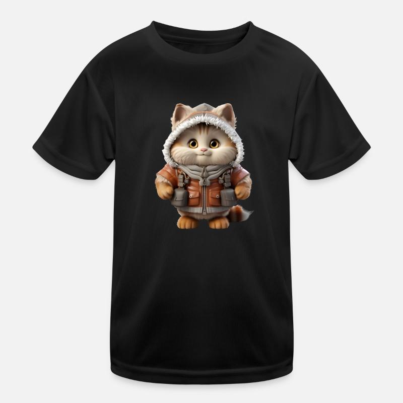 Mignon bébé chat T-shirt sport Enfant