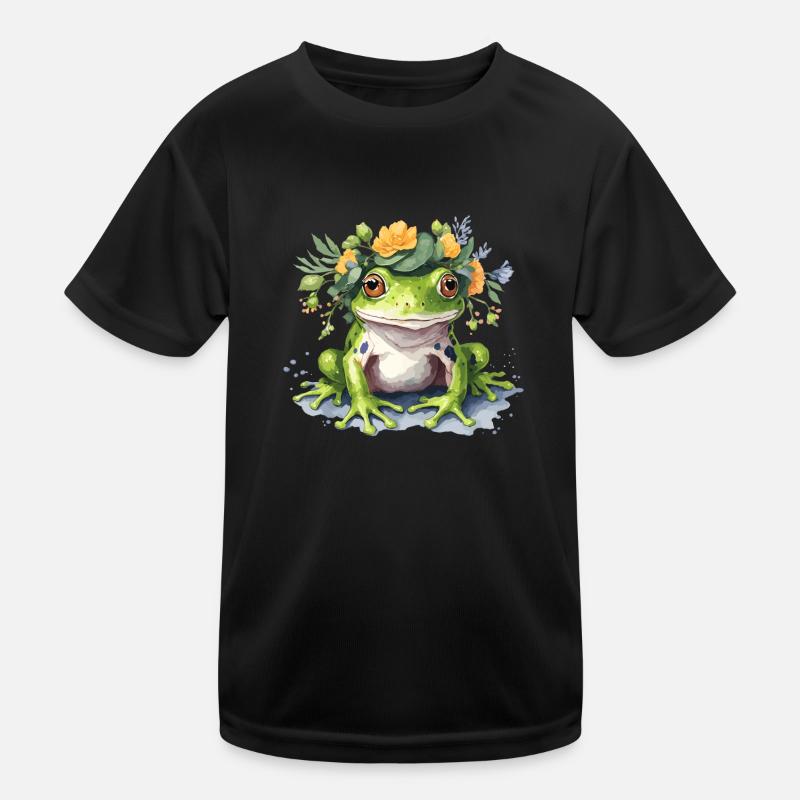 Cute Frog Kinder Funktions-T-Shirt