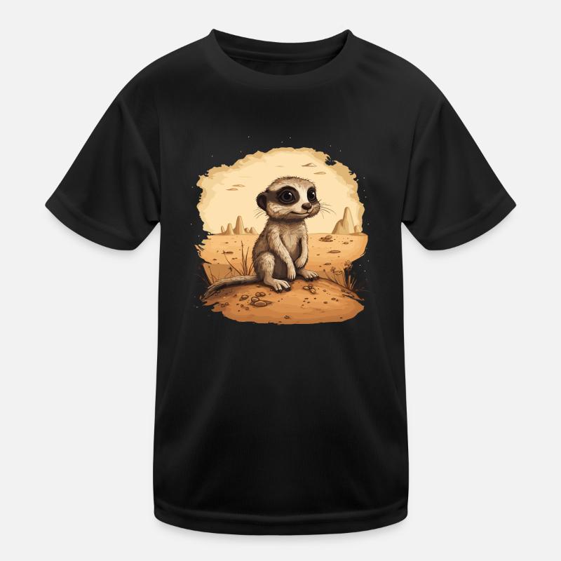 Erdmännchen Baby Mangusten Kinder Funktions-T-Shirt