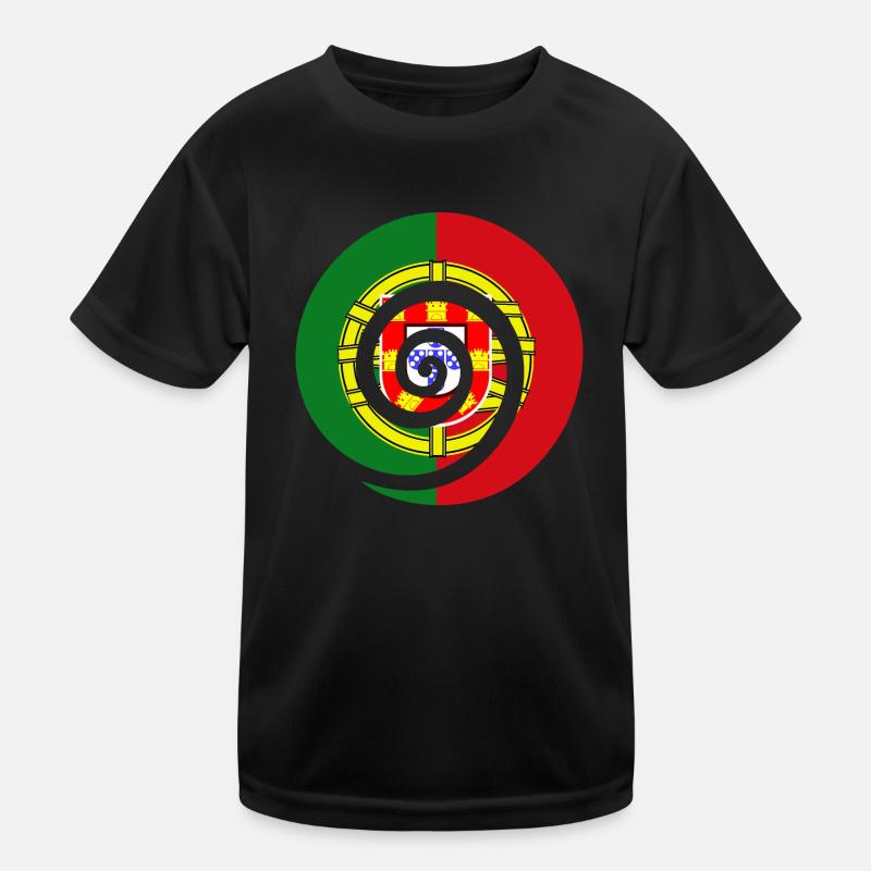 Portugal Drapeau Utilisé Look Drapeau Portugais T-shirt sport Enfant