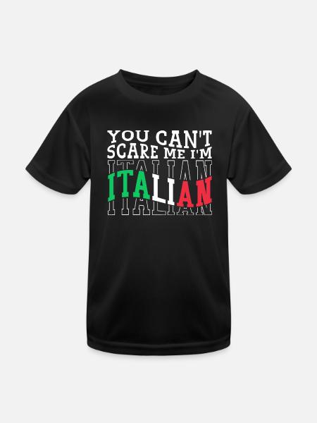 Italien Italie Drôle Dicton Idée Cadeau - T-shirt sport Enfant - noir - Devant