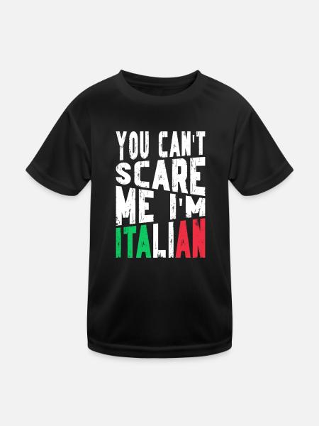 Italien Italie Drôle Dicton Idée Cadeau - T-shirt sport Enfant - noir - Devant