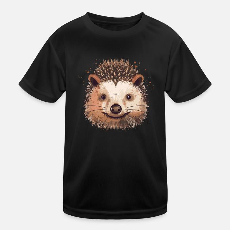 Igel Igelkopf Tier Wald Natur Kinder Funktions-T-Shirt