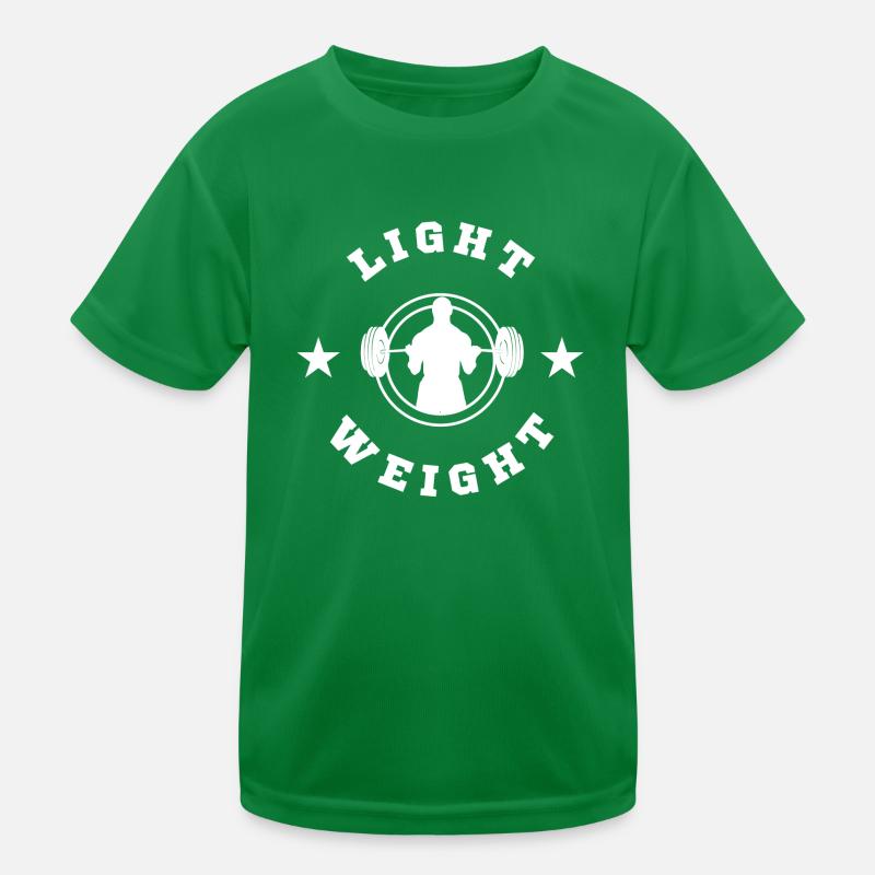 Haltérophile poids léger haltère bodybuilder T-shirt sport Enfant