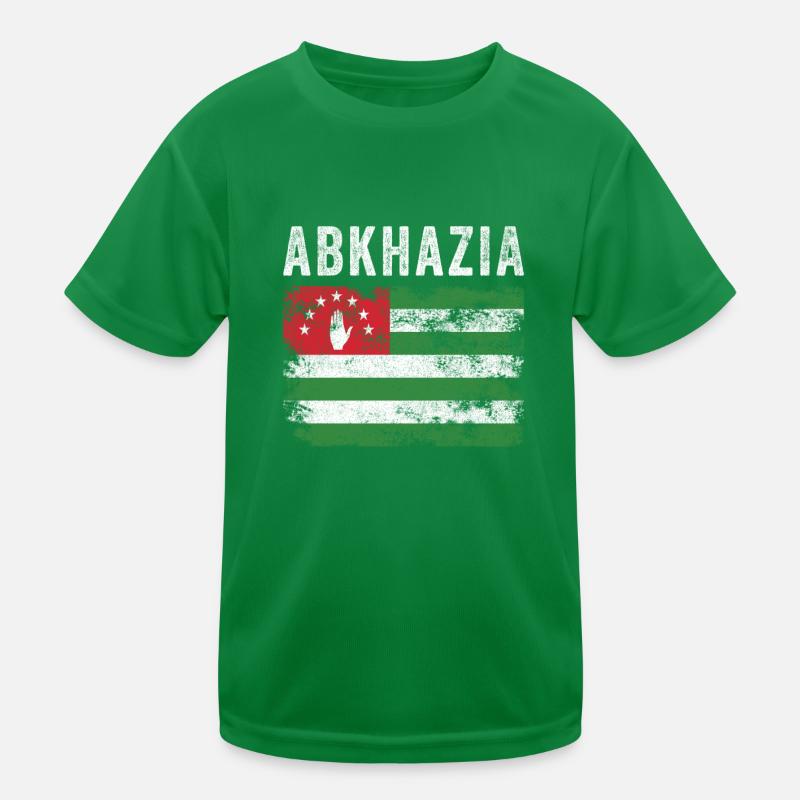 Abchasien Flagge Distressed - Abchasische Flagge Kinder Funktions-T-Shirt