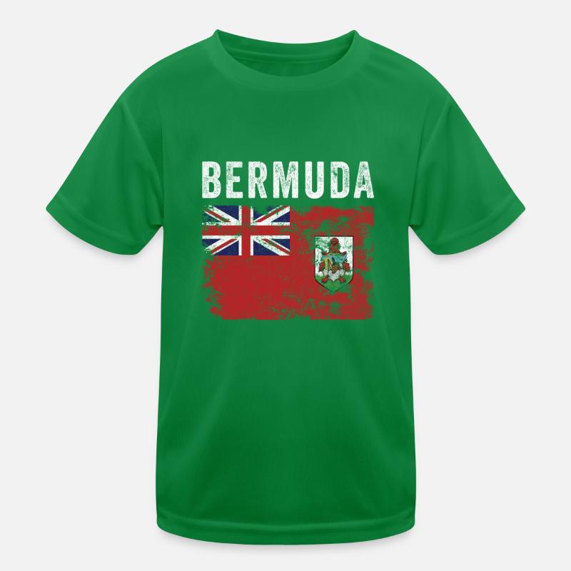 Bermuda Flag Distressed - Bermudische Flagge Kinder Funktions-T-Shirt