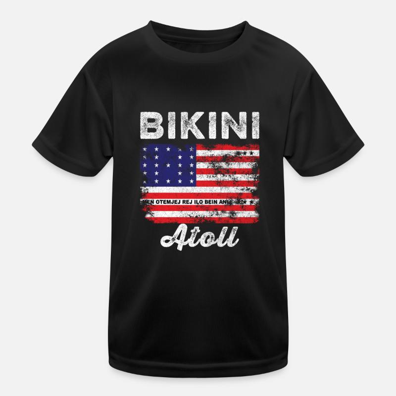 Drapeau de l’atoll de Bikini en détresse Drapeau de Bikini T-shirt sport Enfant