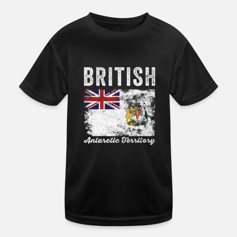 Drapeau du Territoire antarctique britannique T-shirt sport Enfant