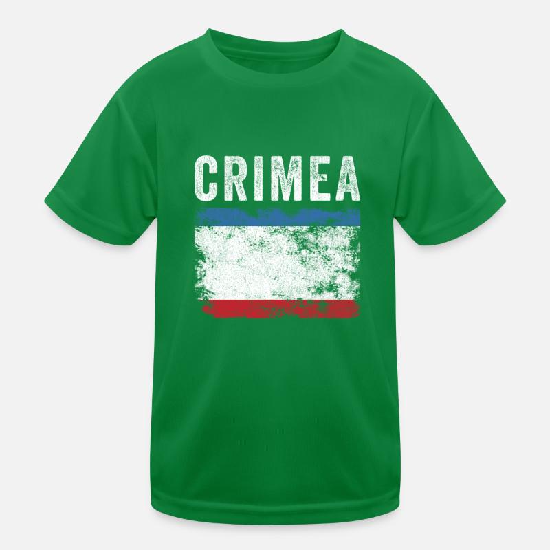 Drapeau de Crimée en détresse - Drapeau tatar T-shirt sport Enfant