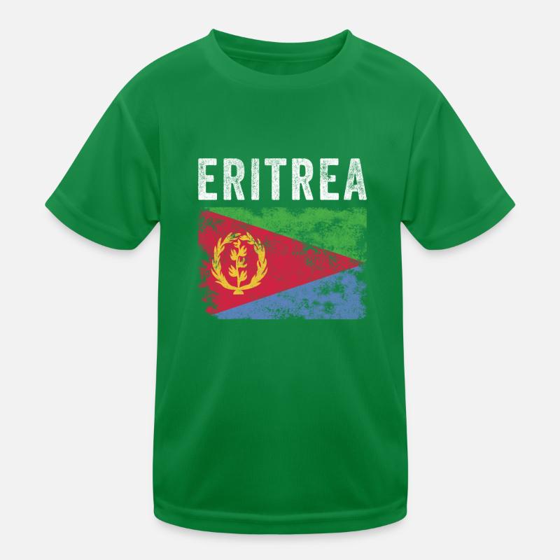 Drapeau érythréen en détresse - Drapeau érythréen T-shirt sport Enfant