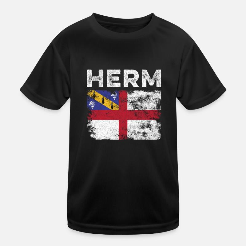 Drapeau Herm en détresse - Herm Flag T-shirt sport Enfant