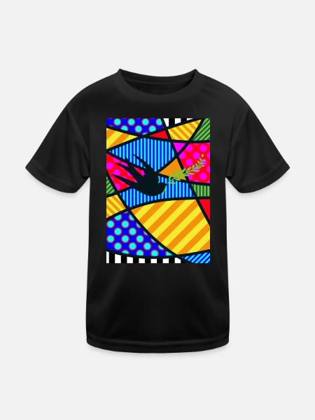 Lucky Swallow - Kids Functional T-Shirt - black