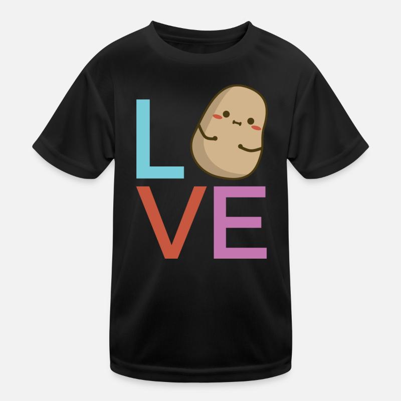 Love pomme de terre T-shirt sport Enfant