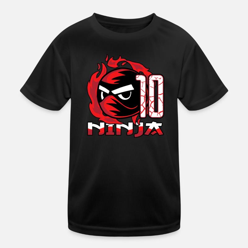 Enfants Ninja 10ème anniversaire Garçon 10 ans T-shirt sport Enfant