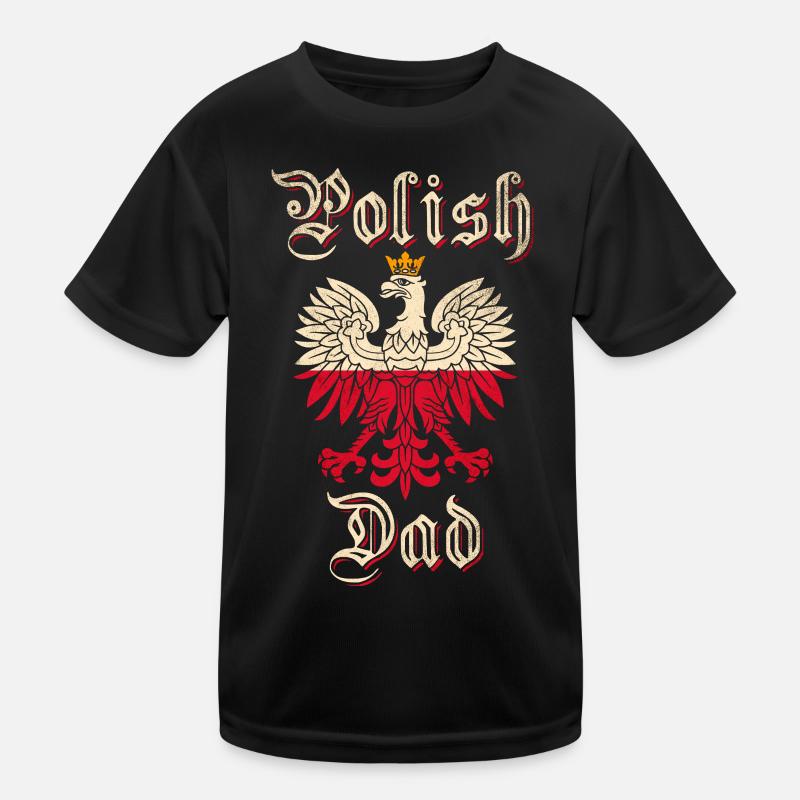 Polen Vater Polnisch Kinder Funktions-T-Shirt