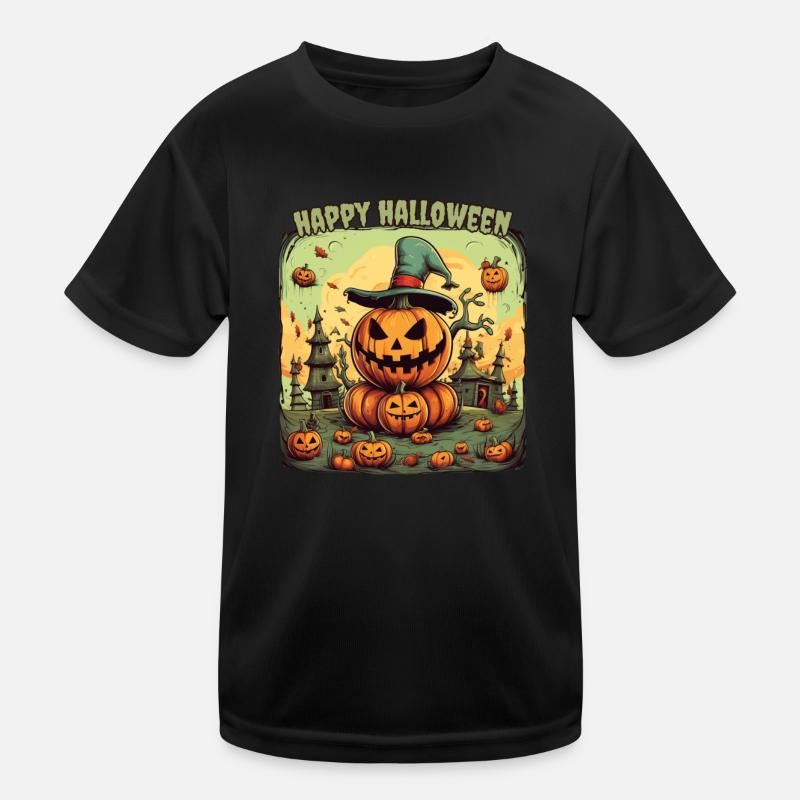 Fröhliches Halloween Kinder Funktions-T-Shirt