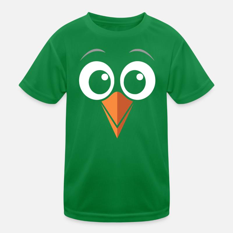 Pinguin Kostüm Gesicht lustig Vogel Schnabel Augen Kinder Funktions-T-Shirt