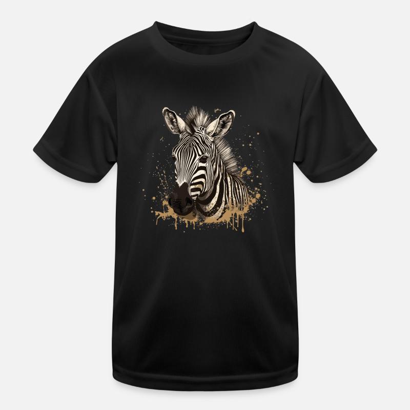 Zebra Afrika Tier Kinder Funktions-T-Shirt