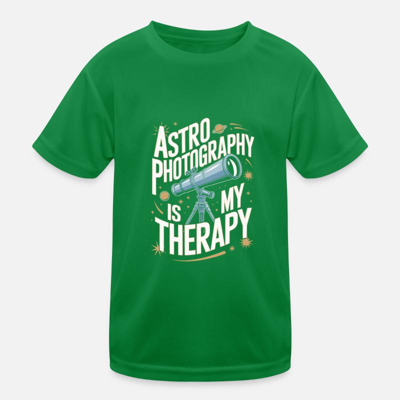 Astrophotography Telescope Astronomy Kids Functional T-Shirt