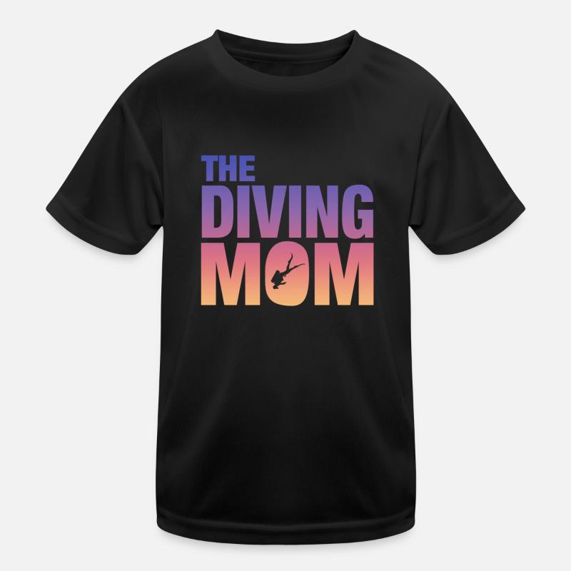The Diving Mom, Spruch Tauchen Kinder Funktions-T-Shirt