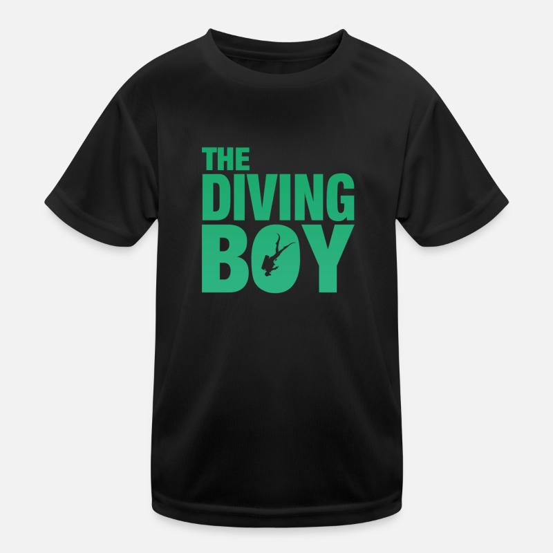 Diving, Taucher, Spruch Kinder Funktions-T-Shirt