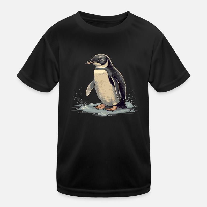 Pingouin Bébé Oiseau Poussin T-shirt sport Enfant