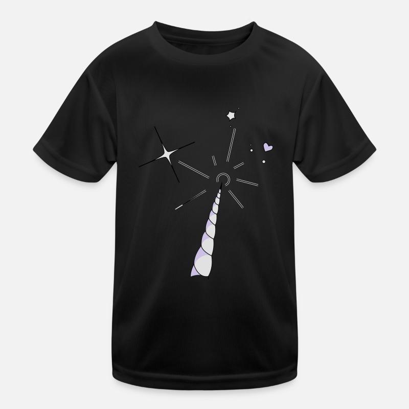 Einhorn Horn Kinder Funktions-T-Shirt