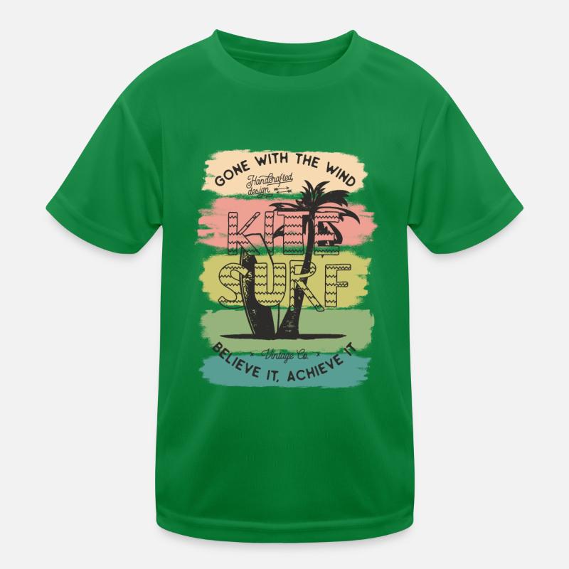 Kite Kiteboard Kiteboarding Kitesurf Gift Kids Functional T-Shirt